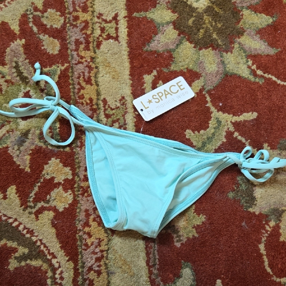 L*Space Bitsy Cut Light Blue Bikini Bottom